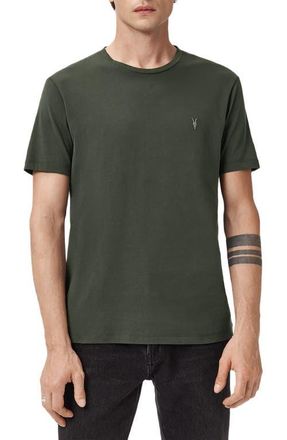 AllSaints Brace Cotton T-Shirt in Duffel Green at Nordstrom, Size Small