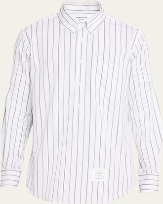 Thom Browne Striped Logo Shirt