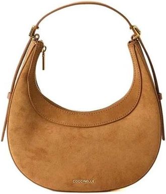 Coccinelle Whisper Suede - Dames - Handtassen - Bruin - ONE Size - Katoen - Tassen