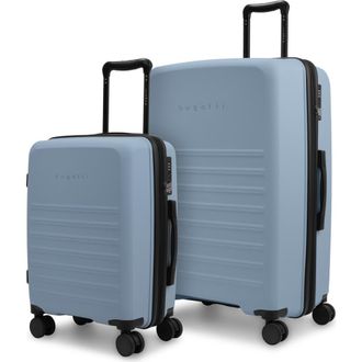 Bugatti Seoul 2 Piece Hardside Luggage Set with Expansion - Blue at Nordstrom