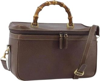 Gucci Pre-owned Handbags, female, Brown, Size: ONE SIZE Pre-owned Vintage Handbag