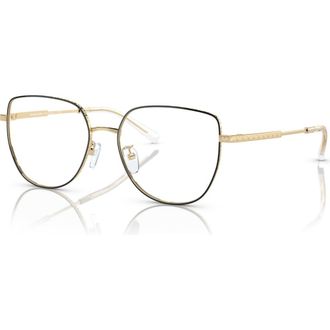 Michael Kors 55mm Round optical glasses in Gold at Nordstrom