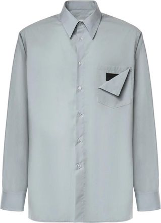 Maison Margiela Casual Shirts - Heren - Casual Overhemden - Blauw - S - Overhemden