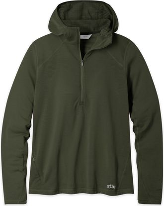 Stio Womens Trax Power Grid Half Zip Hoodie