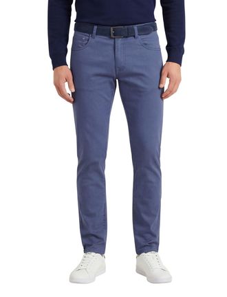 Gardeur broek 5 pocket blauw katoen