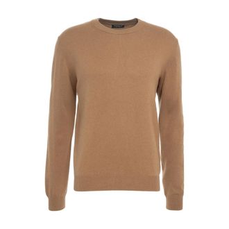 Dondup Round-neck Knitwear, male, Brown, Size: XL Luxurious Marrone Knitwear Aw25