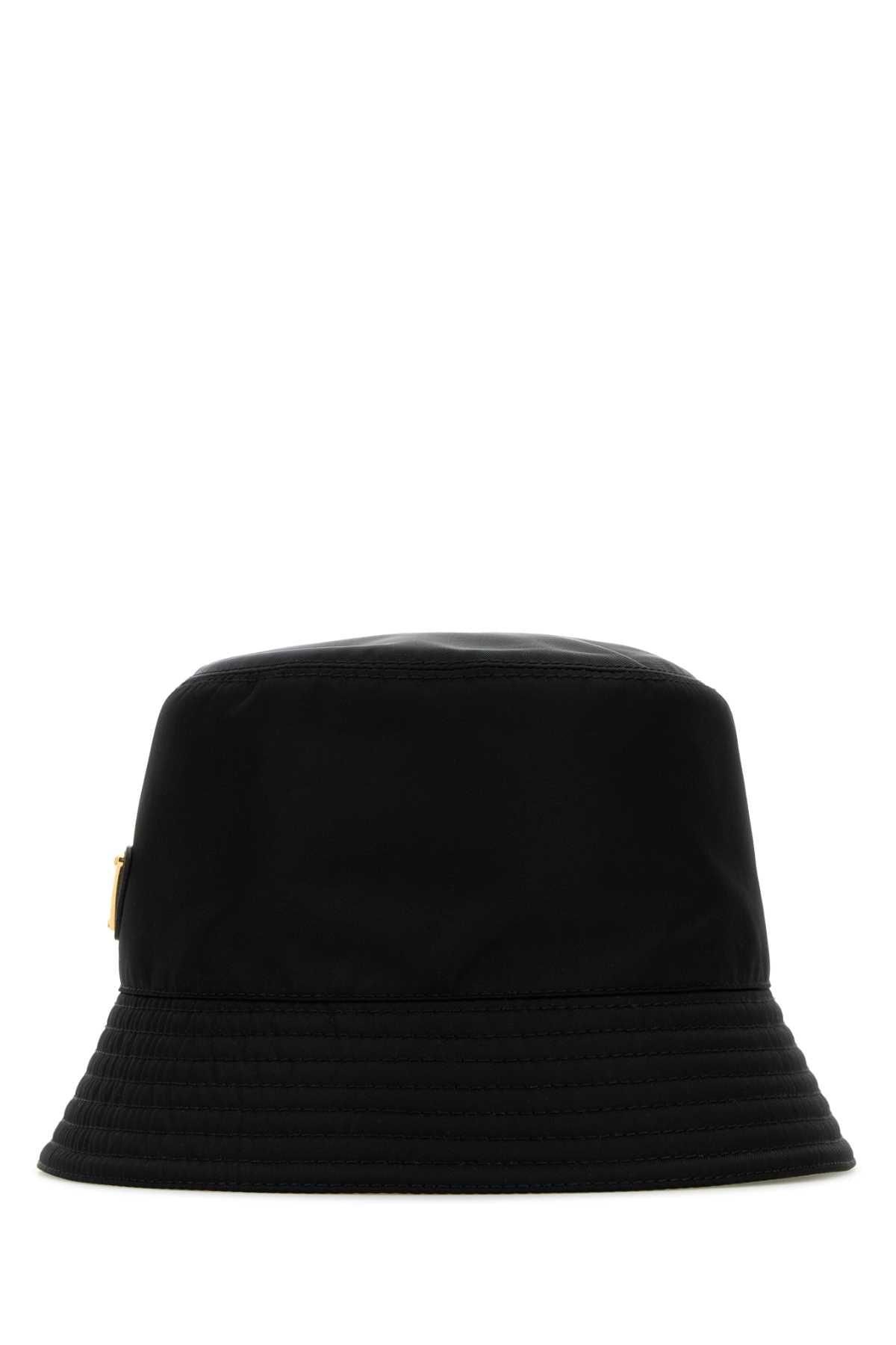 【送料&関税込】Prada Black Naplak Bucket Hat Prada Black Naplak Bucket Hat | italist | REVERSIBLE