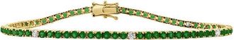 Sabrina Designs 14K 4.28 Ct. Tw. Diamond & Emerald Stackable Tennis Bracelet