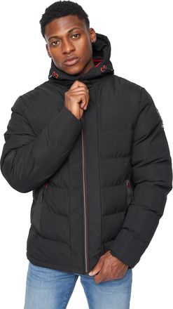 Crosshatch Kampnew Embossed Jacket Mens - Black - Size 2XL