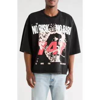 mnml No Risk No Reward Graphic T-Shirt in Black at Nordstrom Rack, Size Xxx-Large