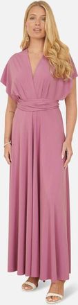 Yumi Jersey Stretch Multiway Maxi Dress in Pink at Nordstrom, Size 10