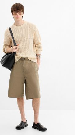 Redefined Rebel Mens Loose chino Bermuda Shorts Baggy fit