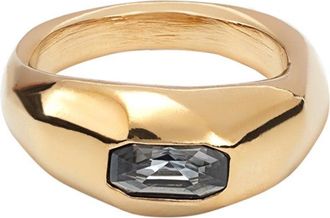 UNOde50 Gray Aura Faceted Ring