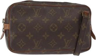 Louis Vuitton Pre-owned Cross Body Bags, female, Brown, Size: ONE SIZE Pre-owned Canvas Crossbody Bag