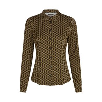 King Louie Dames, Blouses & Shirts, Zwart, Maat: M Jersey