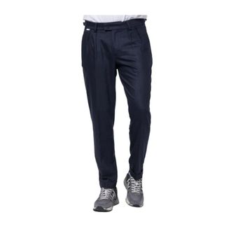 04651/ Pantal&oacute;n de franela - Trousers - Hombre - Azul - 2XL