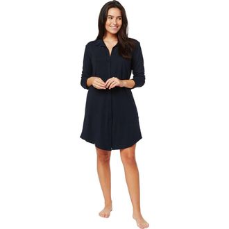 The Cats Pajamas Pima Knit Night Shirt in Classic Midnight at Nordstrom, Size X-Small