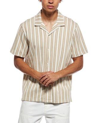 Vince Jacquard Stripe Button Down Shirt