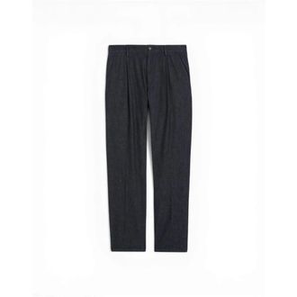 Aspesi Straight Trousers, male, Blue, Size: 2XL Pantalone Mono Pince Denim Leggero