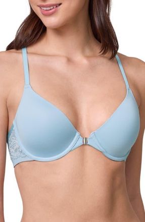 Montelle Intimates Racerback Lace T-Shirt Bra in Dewdrop/chantilly at Nordstrom, Size 36B