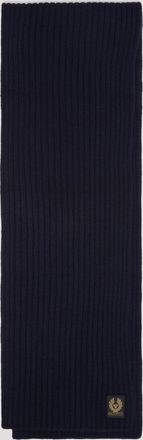 Belstaff Watch Scarf Mens Lambswool Dark Navy Size One Size