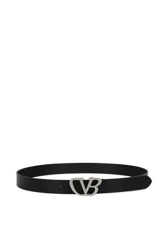 Doublet logo-buckle belt - unisex - Calf Leather - One Size - Black