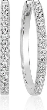 Sif Jakobs Jewellery Earring Ellera X-Grande in Sterling Silver/white at Nordstrom, Size X-Large
