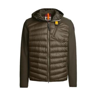 Parajumpers Down Jackets, male, Green, Size: 2XL Honeycomb Polyester Down Jacket