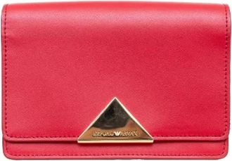 Armani Pre-owned Leren Crossbody Tas - Dames - Vintage Schoudertas - Rood - ONE Size - Leer - Vintage
