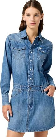 Wrangler Mujer, Vestidos, Azul, Talla: XS