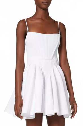 Alexander Wang Tailored Corset Mini Dress In White