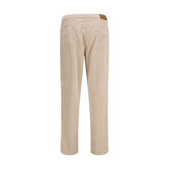 Brunello Cucinelli Mens Beige Cotton Casual Pants