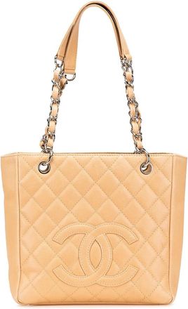Chanel Borsa tote Petit in pelle Caviar 2008-2009 - Marrone