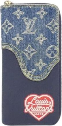Louis Vuitton Pre-owned Wallets, male, Blue, Size: ONE SIZE Pre-owned Monogram Drip Long Wallet
