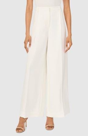 Ted Baker Wide Leg Suit Pants in Egret at Nordstrom Rack, Size 14