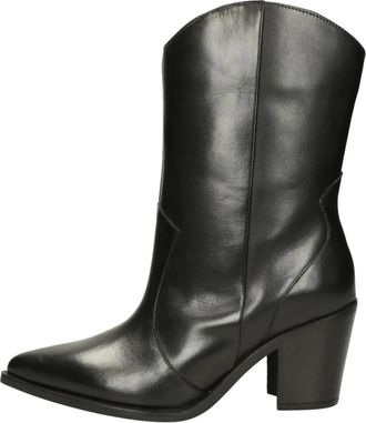 Unisa Cowboy Style Leren Laars - Dames - Cowboylaarzen - Zwart - 39 EU - Leer - Schoenen
