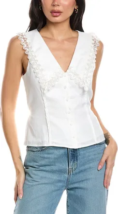 Seraphina Sleeveless Linen Blouse