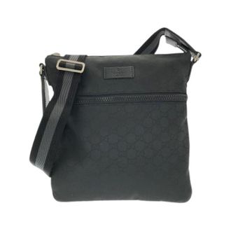 Gucci Pre-owned Cross Body Bags, female, Black, Size: ONE SIZE Pre-owned Vintage Nylon Shoulder Bag