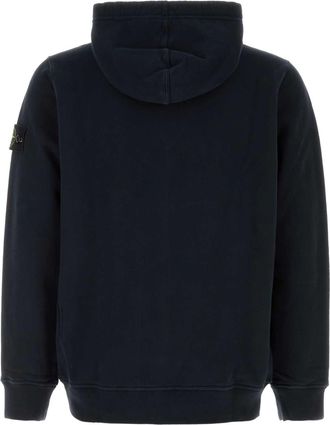 Stone Island Logo-Patched Cotton Sweatshirt - Navy