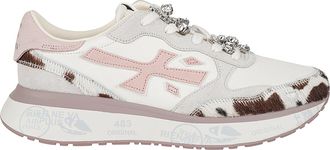 Premiata Lauryn Animal Print Calf Leather Sneakers