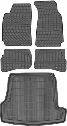 OEM Juego De Alfombrillas De Goma Para Coche Y Alfombrilla Para Maletero Para Volkswagen Passat B5 Sed&aacute;n (1997-2005)