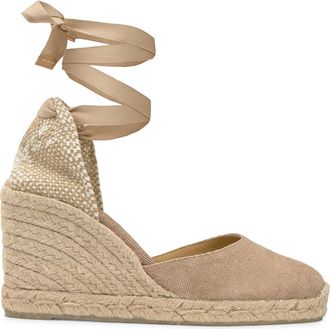 Castaner Carina Canvas Wedge Espadrilles - Cream - 38 (IT38/ UK5)