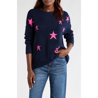 Vince Camuto Star Crewneck Sweater in Classic Navy at Nordstrom Rack, Size Medium P
