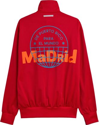 adidas x Bad Bunny DTmF Tour Merch Madrid Firebird Track Jacket Red LG9055