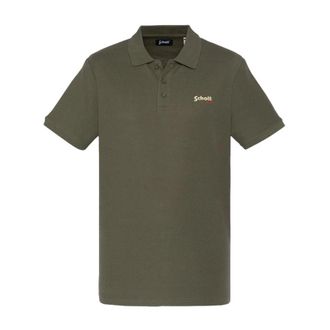 Schott NYC Polo Shirts - Heren - Polos - Groen - M - Tops