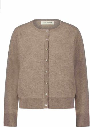 Sofie Schnoor Bruin Melange Vest met Knopen - Dames - Vesten - Bruin - M - Wol - Truien & Vesten