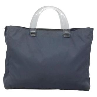 Prada Pre-owned Nylon handbags - Dames - Vintage Handtas - Grijs - ONE Size - Nylon - Vintage
