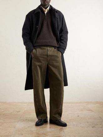 Nn.07 Danny 6429 Ribbed-Knit Half-Zip Sweater