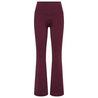 Hey Honey High-Waist Flared Leggings Always Dressed Trainingshose f&uuml;r Damen | rot