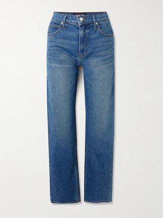 Veronica Beard Jeans Barrel A Vita Alta Harley - Blu